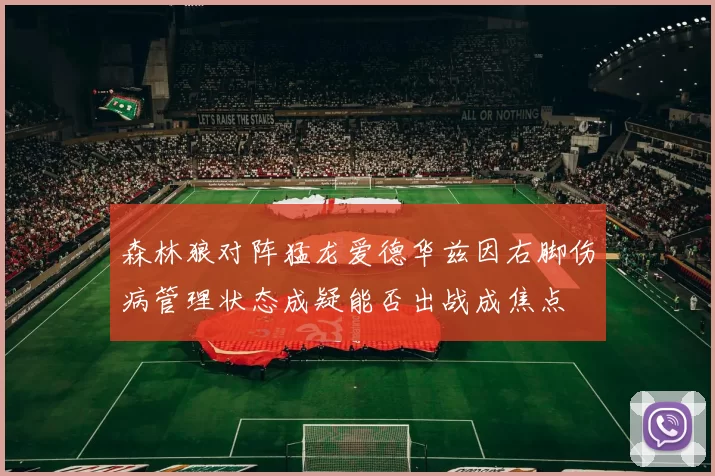 森林狼对阵猛龙爱德华兹因右脚伤病管理状态成疑能否出战成焦点